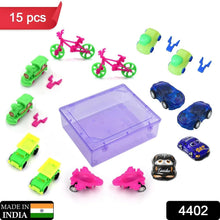 Toys for Kids Friction Powered Vehicle Toy for Baby Push & Go Toys Combo Set for Boys & Girls ( Pack of 15) - Justgrabit Inc.