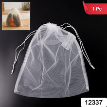Reusable Transparent Drawstring Mesh Storage Bag (1 Pc) - justgrabit.in | Just Grab It