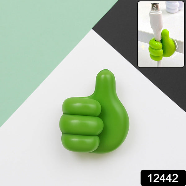 Green Multifunctional Multi functional Hand Shape Wall Clip Hanger Keys Cable Holder - justgrabit.in | Just Grab It