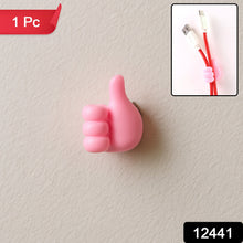 Pink Multifunctional Multi functional Hand Shape Wall Clip Hanger Keys Cable Holder - justgrabit.in | Just Grab It