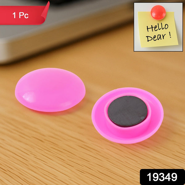 Pink Board Magnets Circular Plastic Buttons (1 Pc) - justgrabit.in | Just Grab It