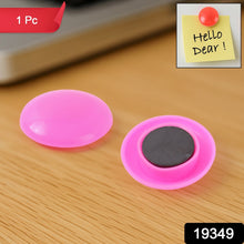 Pink Board Magnets Circular Plastic Buttons (1 Pc) - justgrabit.in | Just Grab It