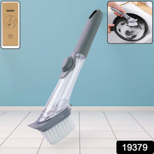 Dish Cleaning Brush with Built - in Liquid Soap Dispenser (1 Pc) - justgrabit.in | Just Grab It