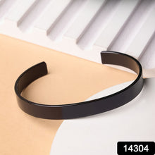 Stylish Black - Plated Stainless - Steel kada (1 Pc) - justgrabit.in | Just Grab It