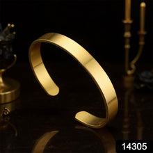 Elegant Gold Finish Open Cuff Bracelet Kada (1 Pc) - justgrabit.in | Just Grab It