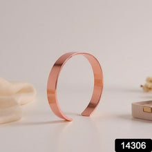 Elegant Rose Gold - Plated Open Cuff Bracelet Kada (1 Pc) - justgrabit.in | Just Grab It