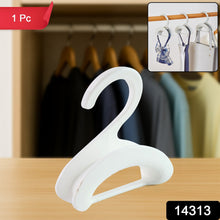 Compact Dual - Slot Multi - Purpose Plastic Hook Hanger (1 Pc) - justgrabit.in | Just Grab It