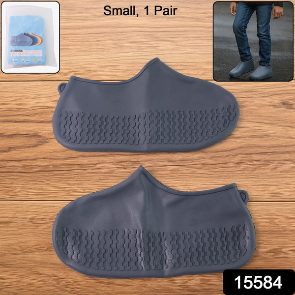 Waterproof Silicone Shoe Covers for Kids (1 Pair) - justgrabit.in | Just Grab It