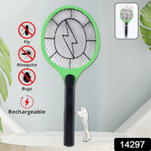 Green Rechargeable Electric Mosquito Killer Racket with Cable - justgrabit.in | Just Grab It