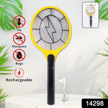 Yellow Rechargeable Electric Mosquito Killer Racket with Cable - justgrabit.in | Just Grab It