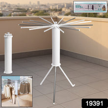 Foldable Rotary Clothes Drying Rack Stand (1 Pc) - justgrabit.in | Just Grab It