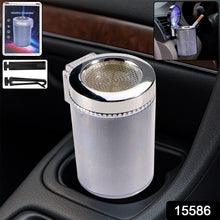 Premium Quality LED Illuminated Car Ashtray with Lid and Detachable Holder (1 Pc) - justgrabit.in | Just Grab It