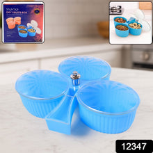 Premium 3 - Compartment Revolving Dry Fruit Box (1 Pc) - justgrabit.in | Just Grab It