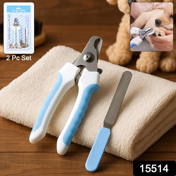 Pet Nail Clipper and Nail File Grooming Kit for Dogs and Cats (Mix Color / 2 Pc) - justgrabit.in | Just Grab It