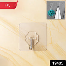 Self Adhesive Transparent Wall Hook (1 Pc) - justgrabit.in | Just Grab It