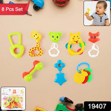 Baby Rattle Toy Collection for Infants 8 Pcs Set - justgrabit.in | Just Grab It
