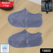 Grey Non - Slip Silicone Rain Reusable Anti skid Waterproof Fordable Boot (1 Pair) - justgrabit.in | Just Grab It
