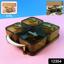 Liger Luxury Delight 4 - Piece Dryfruit Storage Box (1 Set) - justgrabit.in | Just Grab It