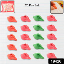 Shankh Shape Eraser Rubber (20 Pc / Mix Colour & Design) - justgrabit.in | Just Grab It