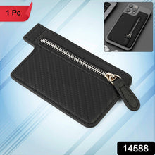 Black Adhesive Card phone Holder, Card Wallet Phone Attachment (1 Pc) - justgrabit.in | Just Grab It