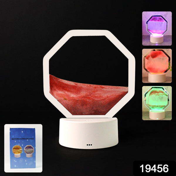 LED Moving Sand Art Table Lamp (1 Set) - justgrabit.in | Just Grab It