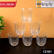 Premium Transparent Glass Tumbler Set, Tumbler (256ML / 6 Pc) - Justgrabit Inc.