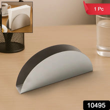 Stainless Steel Half - Moon Shaped Tissue Paper Napkin Holder Stand (1 Pc) - Justgrabit Inc.