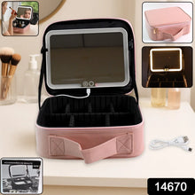 Pink Premium LED Light Makeup Organizer Box (1 Pc) - Justgrabit Inc.