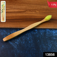 Eco - Friendly Natural Bamboo Toothbrush with Medium Bristles (1 Pc) - Justgrabit Inc.