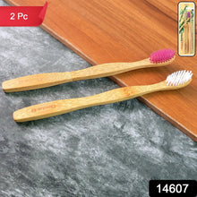 Eco - Friendly Natural Bamboo Toothbrush with Medium Bristles (2 Pc) - Justgrabit Inc.