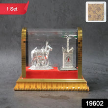 Decorative Kamdhenu Cow with Calf and Tulsi Plant Idol Set - Justgrabit Inc.