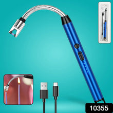 Metal Rechargeable Electric Arc Lighter with Flexible Neck (1 Pc) - Justgrabit Inc.