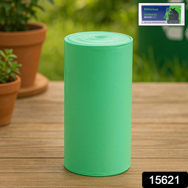 Green Compostable Corn Starch Garbage Bags (17" x 19") - Justgrabit Inc.