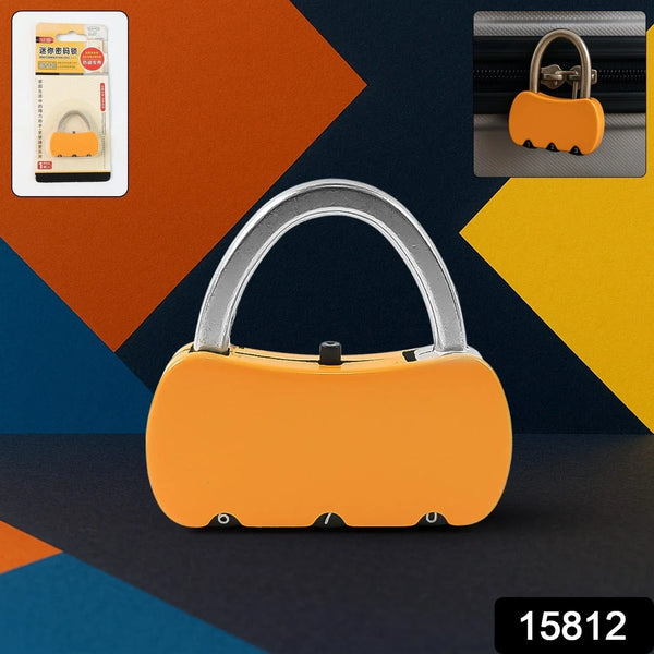 Portable Security 3 - Digit Combination Travel Lock (1 Pc) - Justgrabit Inc.