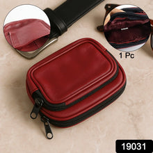 Premium Leather Zippered Card Holder & Accessories Case - Justgrabit Inc.