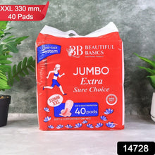 Beautiful Basics Jumbo Extra Sure Choice Sanitary Pads XXL 330mm (40 Pc) - Justgrabit Inc.