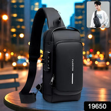 Trendy Anti - Theft Crossbody Sling Bag with USB Charging Port (1 Pc) - Justgrabit Inc.