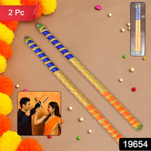 Traditional Decorative Dandiya Sticks Pair for Navratri, Garba (2 Pc) - Justgrabit Inc.