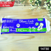 Beautiful Basics Blue Lady Sanitary Pads XL 280mm (6 Pc) - Justgrabit Inc.