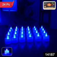 Blue LED Tea Light Candles (24 Pc) - Justgrabit Inc.