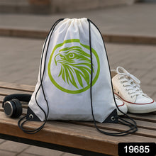Multipurpose Drawstring Backpack with Printed Eagle Design (1 Pc) - justgrabit.in | Just Grab It