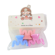 Plastic Small Hair Clips Girls Kids Hair Accessories (3 Pcs Set / Mix Color & Design) - justgrabit.in | Just Grab It