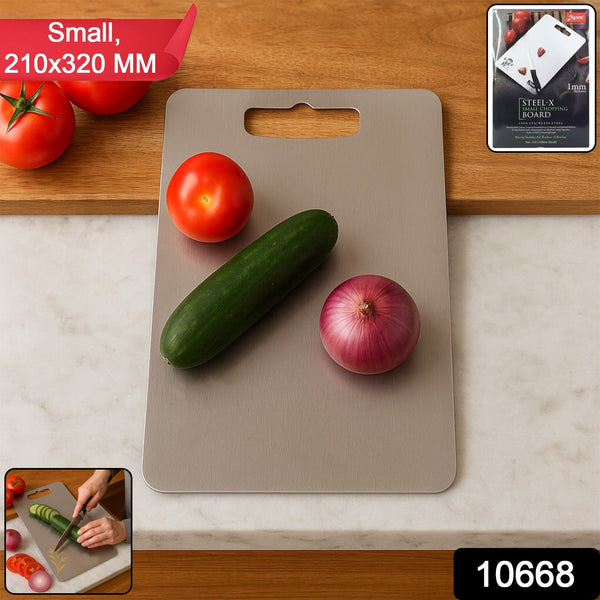 Apex Stainless Steel Multipurpose Small Chopping Cutting Board (210x320mm / 1 Pc) - justgrabit.in | Just Grab It