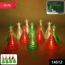 Christmas Tree Shape LED Decorative Lights (12 Pc) - justgrabit.in | Just Grab It