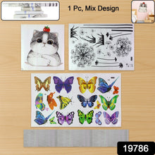 Decorative Mixed Design Wallpaper Stickers Set (1 Pc) - justgrabit.in | Just Grab It