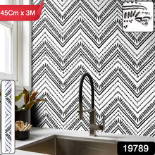 Waterproof Chevron Pattern Wall Sticker 45cm x 3meter (1 Pc) - justgrabit.in | Just Grab It