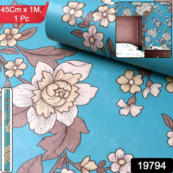 Premium Floral Decorative Wallpaper Roll 45 cm x 1 meter (1 Pc) - justgrabit.in | Just Grab It