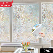 Decorative Window Film 45 cm x 3 m - (Not - Adhesive / 1 Pc) - justgrabit.in | Just Grab It