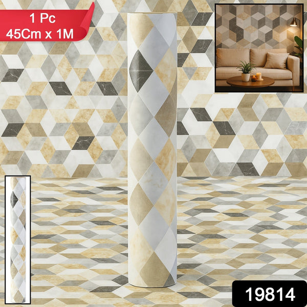 Self - Adhesive Waterproof Wallpaper Roll 45 cm x 1 m - (1 Pc) - justgrabit.in | Just Grab It