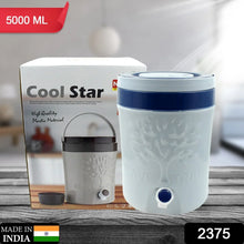 Insulated Water Jug with Tap (5000ml): Leakproof, Travel Cooler - Justgrabit Inc.